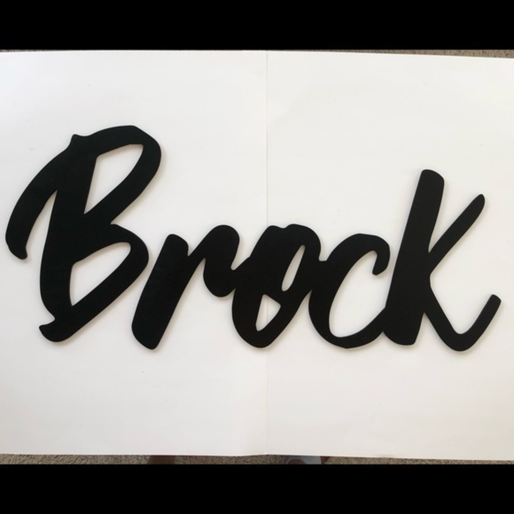 Arrow Town Designs Wood Nameplate Wall Plaque Family Name Home Decor BROCK